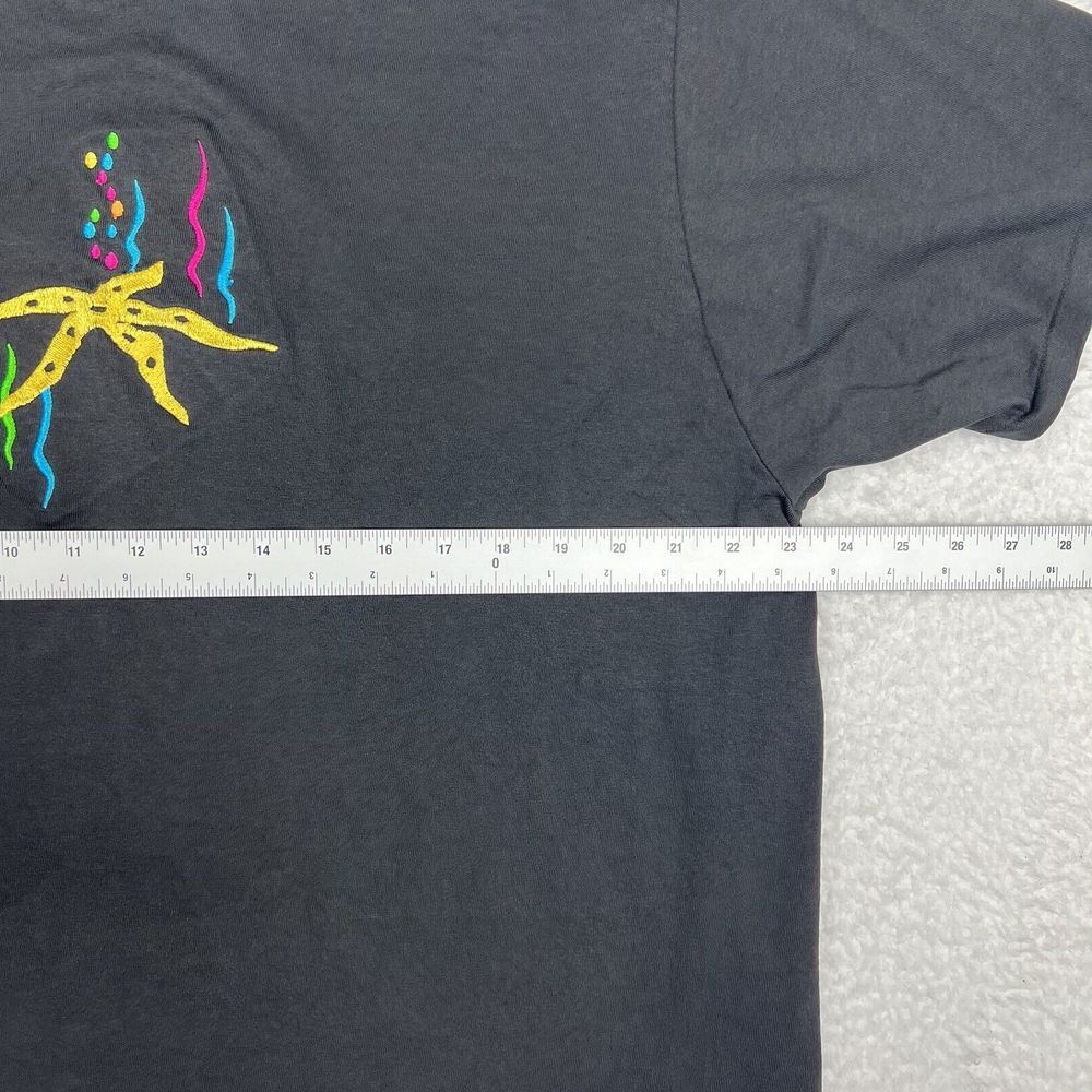 Vintage PGB Shirt Adult Large Black Short Sleeve Single Stitch Embroidered - Picture 7 of 11